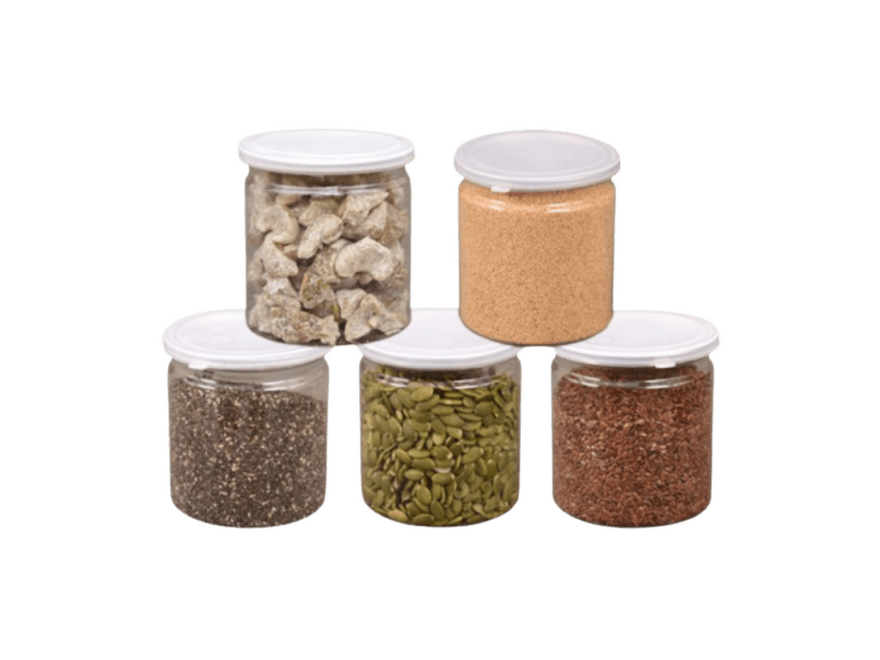 PET JARS WITH ALUMINIUM SEAL